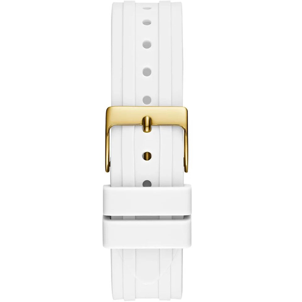 Guess Venus GW0118L5 Gold Case White Dial White Rubber Women's Watch