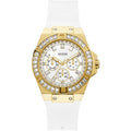 Guess Venus GW0118L5 Gold Case White Dial White Rubber Women's Watch