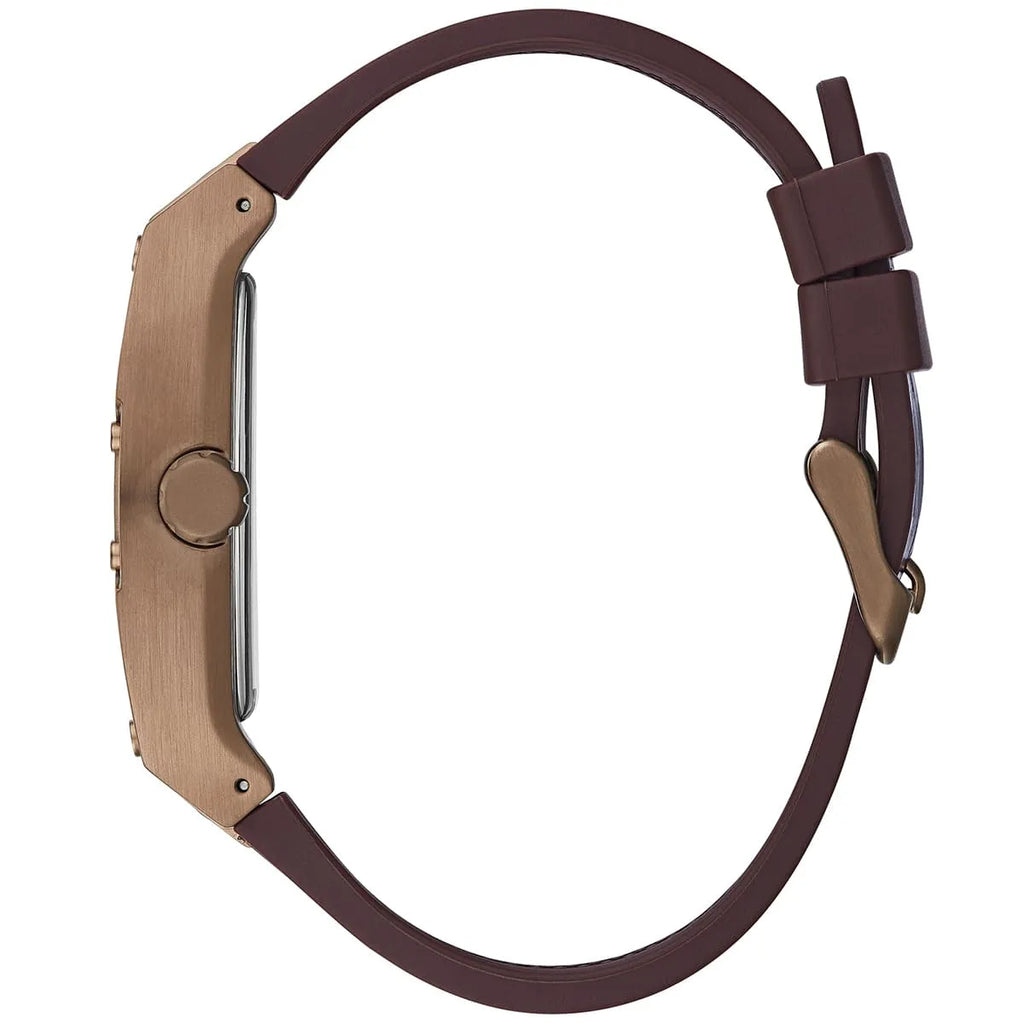 Guess Phoenix GW0202G2 Rose Gold & Brown Leather Watch