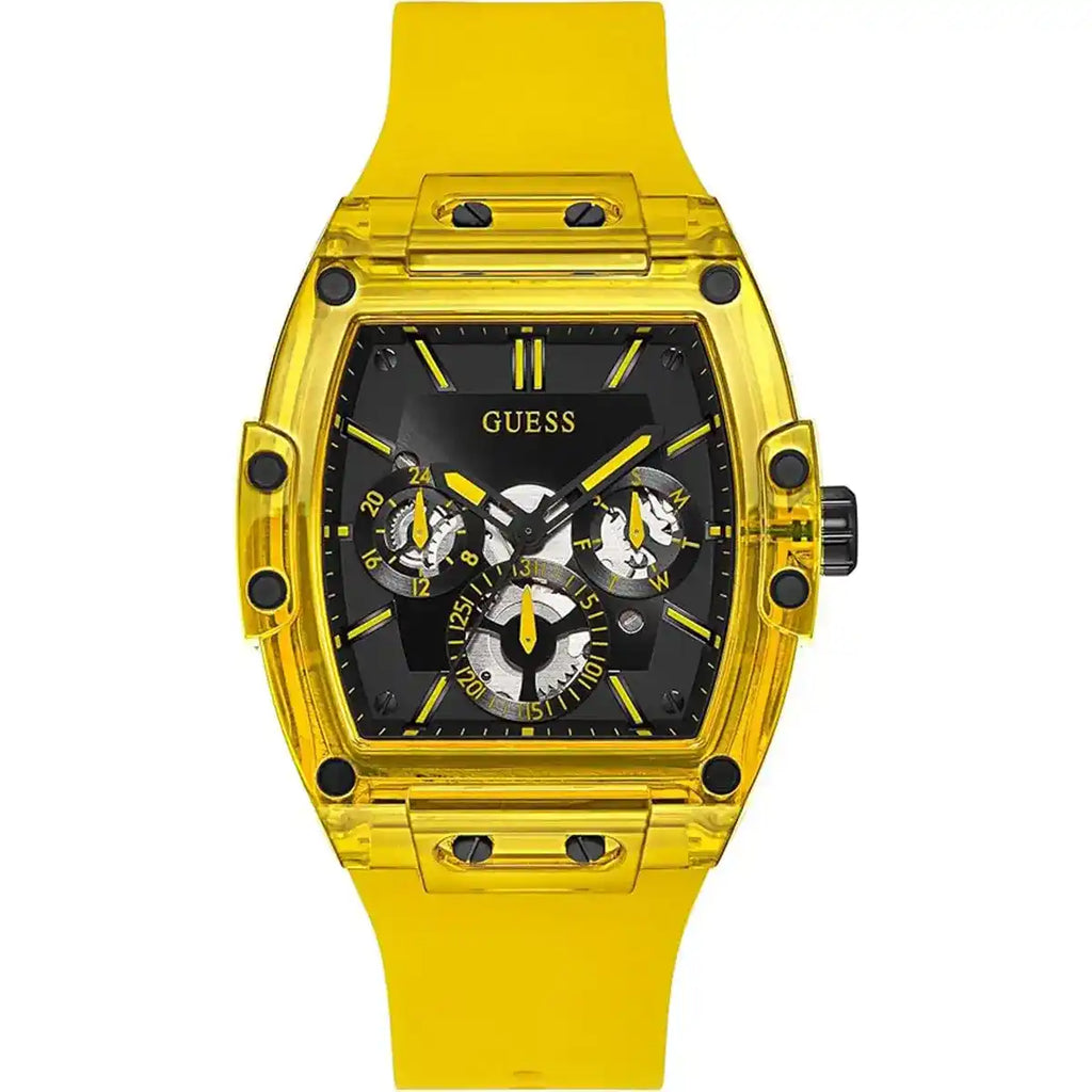 Guess Phoenix GW0203G6 Yellow Translucent Polycarbonate Rubber Watch