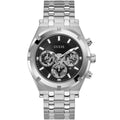 Guess Continental GW0260G1 Silver Tone Black Dial Watch