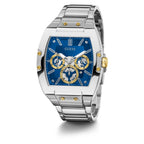 Guess Phoenix GW0456G5 Silver Tonneau Case Blue Dial Multifunction Watch