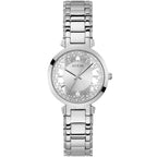 Guess Crystal Clear GW0470L1 Silver Case Transparent Crystal Dial Silver Metal Women's Watch