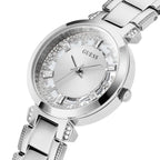 Guess Crystal Clear GW0470L1 Silver Case Transparent Crystal Dial Silver Metal Women's Watch