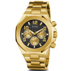 Guess Momentum GW0489G2 Gold Tone Black Dial Stainless Steel Watch