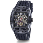 Guess Phoenix GW0499G1 Blue Polycarbonate Transparent Multifunction Watch