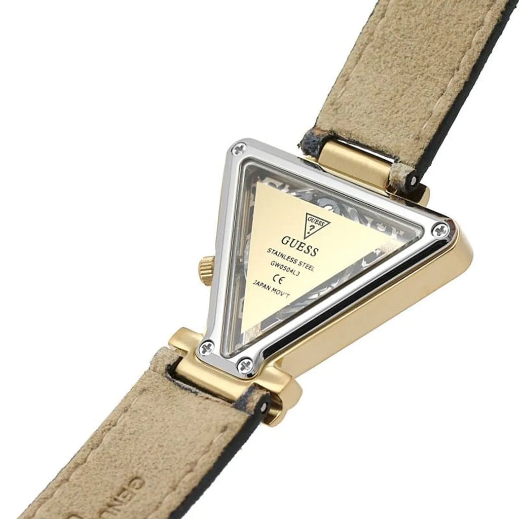 Guess Fame GW0504L3 Triangle Gold & Leopard Print Watch