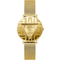 Guess Iconic GW0527L2 Gold Case Gold Triangle Dial Gold Mesh Women's Watch