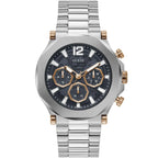 Guess Edge GW0539G1 Silver Stainless Steel Rose Gold Accents Watch
