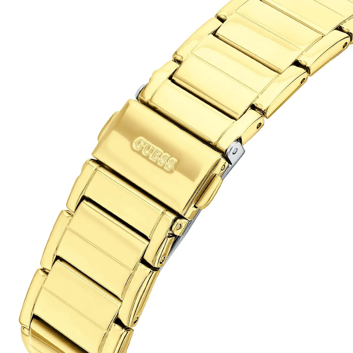 Guess Fusion Multi-Function GW0552L2 Gold Case Crystal Bezel Gold Metal Women's Watch