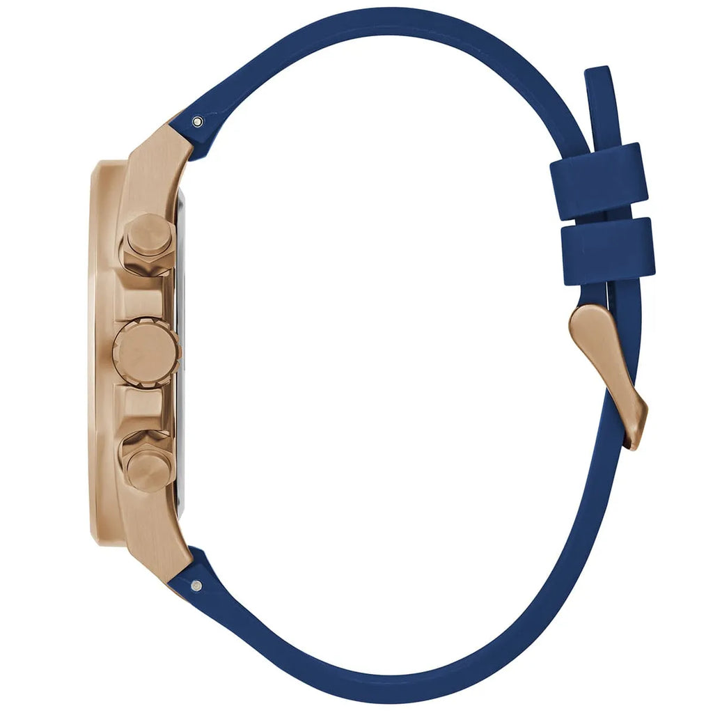Guess Empire GW0583G3 Rose Gold Case Green Dial Blue Rubber Watch