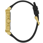 Guess LEO Multi-Function GW0637G2 Gold Case Crystal Bezel Animal Print Rubber Men's Watch