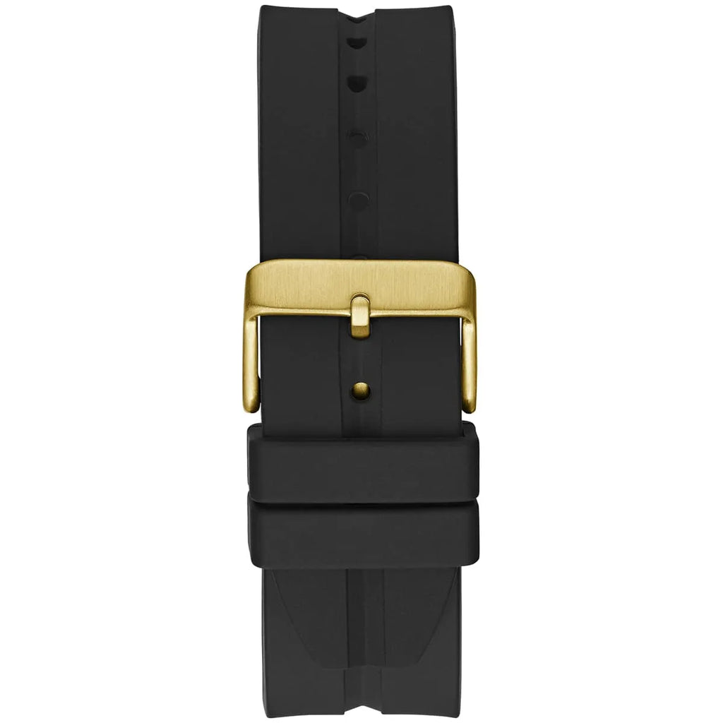 Guess LEO Multi-Function GW0637G2 Gold Case Crystal Bezel Animal Print Rubber Men's Watch