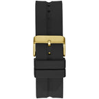 Guess LEO Multi-Function GW0637G2 Gold Case Crystal Bezel Animal Print Rubber Men's Watch