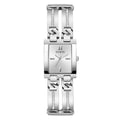 Guess GW0668L1 Silver Tone Rectangular Crystal Bracelet Watch