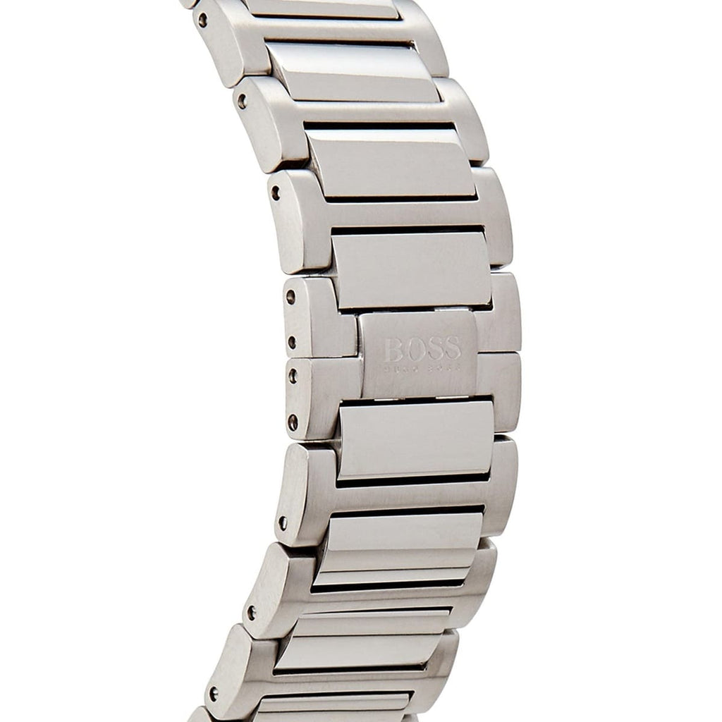 Hugo Boss Supernova 1513359 Men's Silver Steel Watch with Textured Black Dial