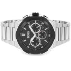 Hugo Boss Supernova 1513359 Men's Silver Steel Watch with Textured Black Dial