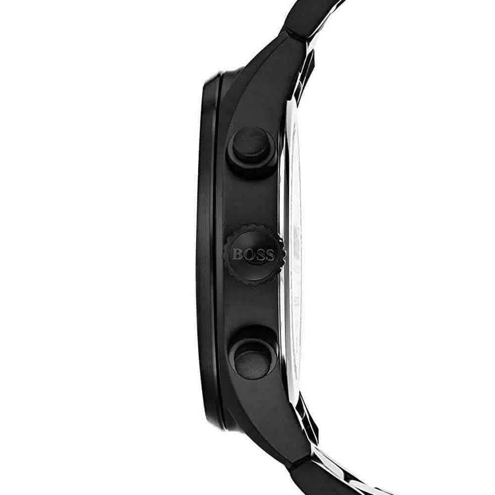 Hugo Boss Grand Prix 1513676 Men's All-Black Stainless Steel Watch