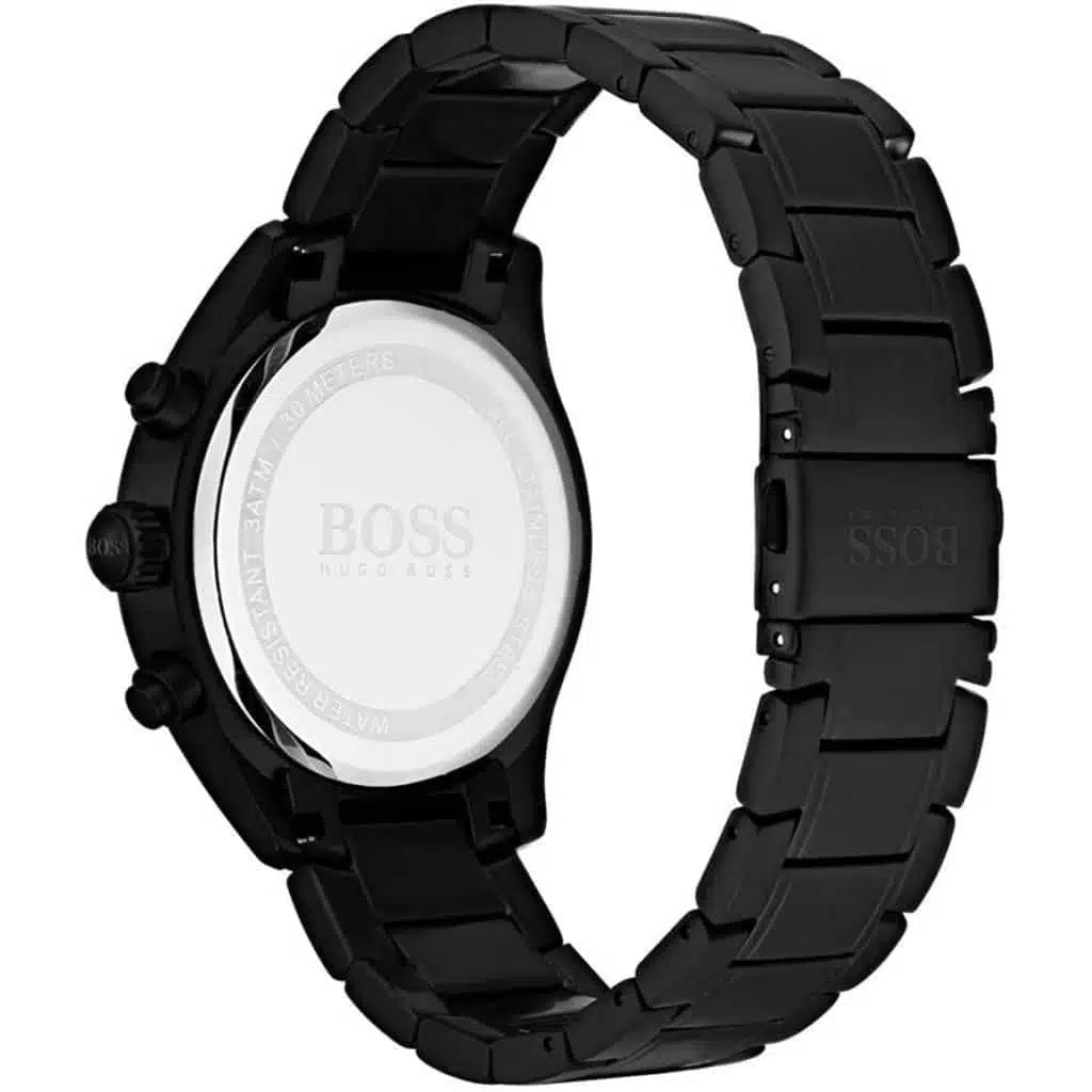 Hugo Boss Grand Prix 1513676 Men's All-Black Stainless Steel Watch