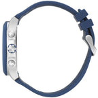 Hugo Boss Velocity 1513717 Men's Silver Watch Blue Rubber Strap