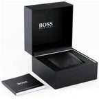 Hugo Boss Velocity 1513720 Men's All-Black Watch with Logo Rubber Strap