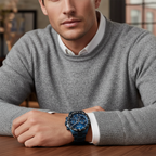 Hugo Boss Hero 1513758 Men's Blue Ion-Plated Watch with Black Tachymeter Bezel
