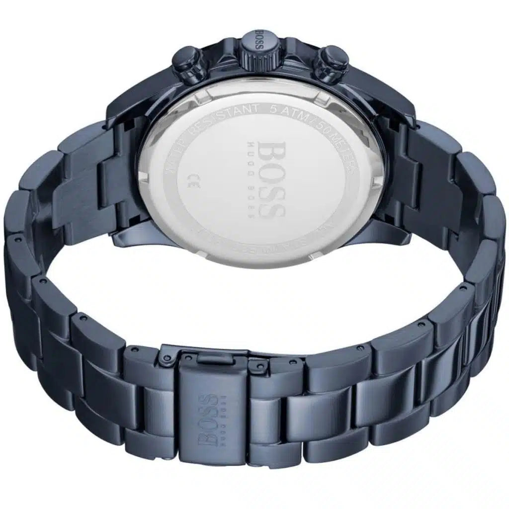 Hugo Boss Hero 1513758 Men's Blue Ion-Plated Watch with Black Tachymeter Bezel