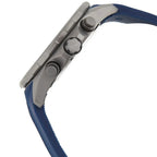 Hugo Boss Globetrotter 1513821 Men's Gunmetal Watch with Blue Rubber Strap