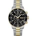 Hugo Boss Admiral 1513908 Men's Two-Tone Steel Watch with Black Dial