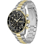 Hugo Boss Admiral 1513908 Men's Two-Tone Steel Watch with Black Dial