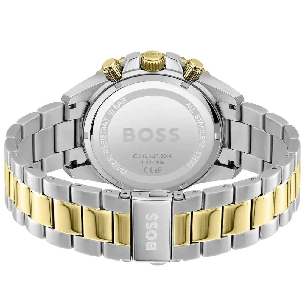 Hugo Boss Admiral 1513908 Men's Two-Tone Steel Watch with Black Dial