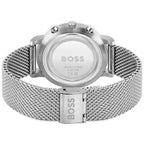 Hugo Boss Skymaster 1513933 Chronograph White Dial Men's Mesh Watch
