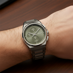 Hugo Boss Steer 1514045 Men's Gunmetal Steel Watch with Olive Green Dial