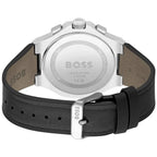 Hugo Boss Taper 1514085 Men's Silver Steel Watch with Black Rubber Strap