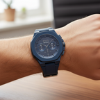 Hugo Boss Taper 1514086 Men's Blue Steel Watch with Blue Leather Strap