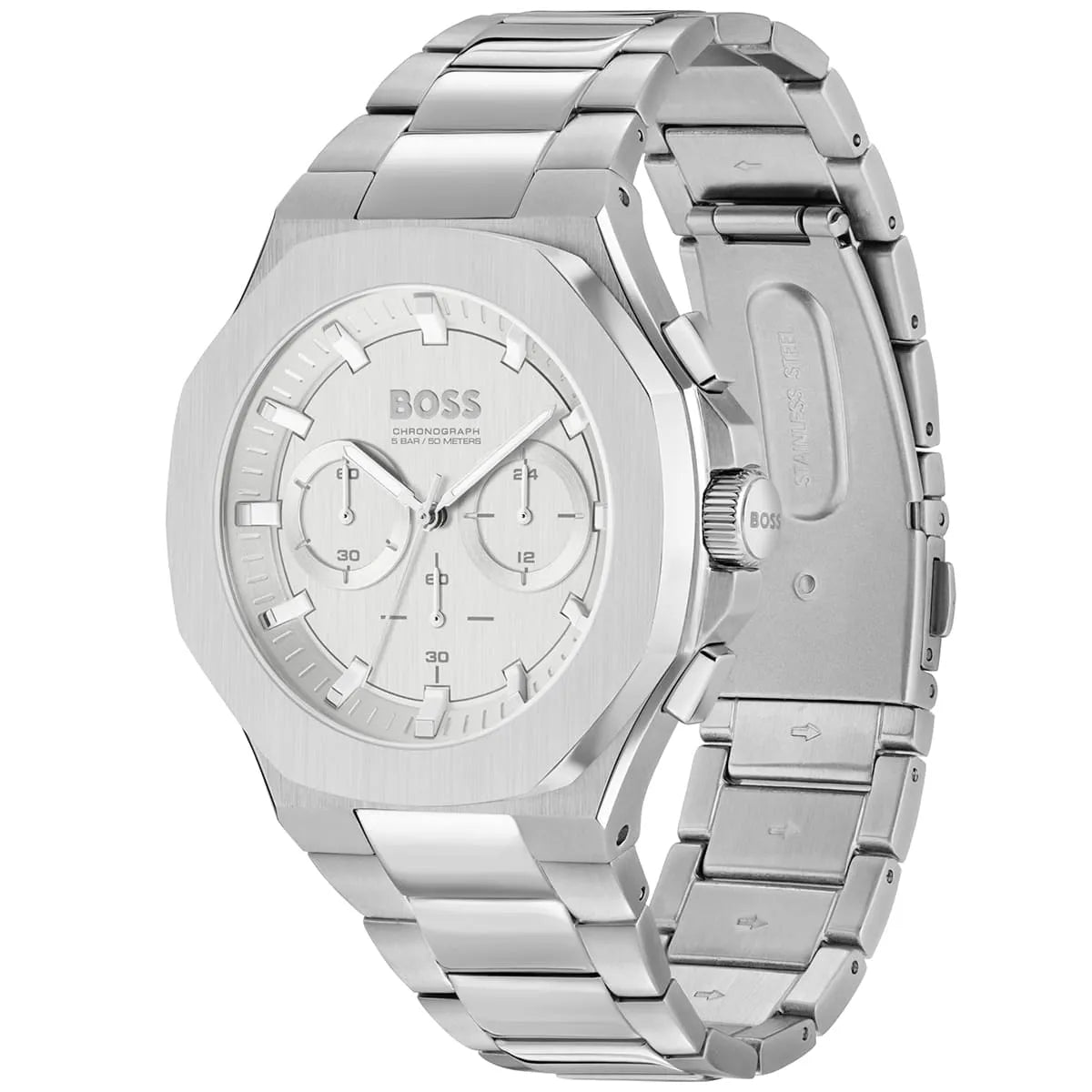 Hugo Boss Taper 1514087 Men's Silver Integrated Steel Watch