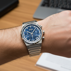 Hugo Boss Candor 1514250 Men's Silver Steel Watch with Blue Dial