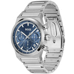 Hugo Boss Candor 1514250 Men's Silver Steel Watch with Blue Dial