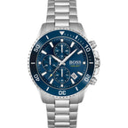 Hugo Boss Admiral 1513907 Silver-Tone Blue Dial Chronograph Men's Watch