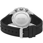 Hugo Boss Admiral 1513912 Black Dial Rubber Strap Chronograph Men's Watch