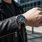 Hugo Boss Admiral 1513912 Black Dial Rubber Strap Chronograph Men's Watch