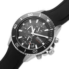 Hugo Boss Admiral 1513912 Black Dial Rubber Strap Chronograph Men's Watch