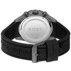 Hugo Boss Admiral 1513968 Yellow Dial Black Rubber Strap Men's Watch