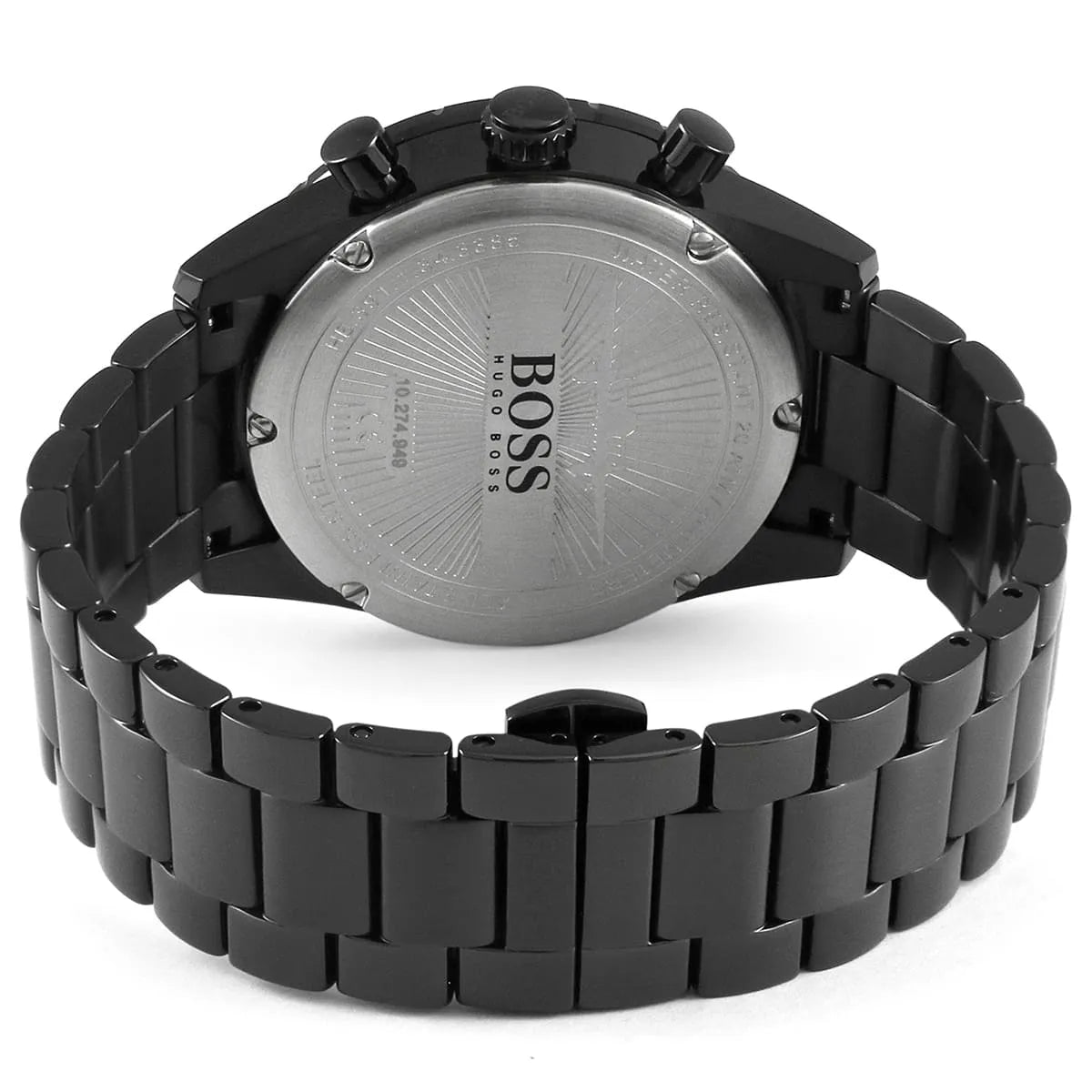 Hugo Boss Aero Mate 1513771 Black IP Chronograph Men's Watch