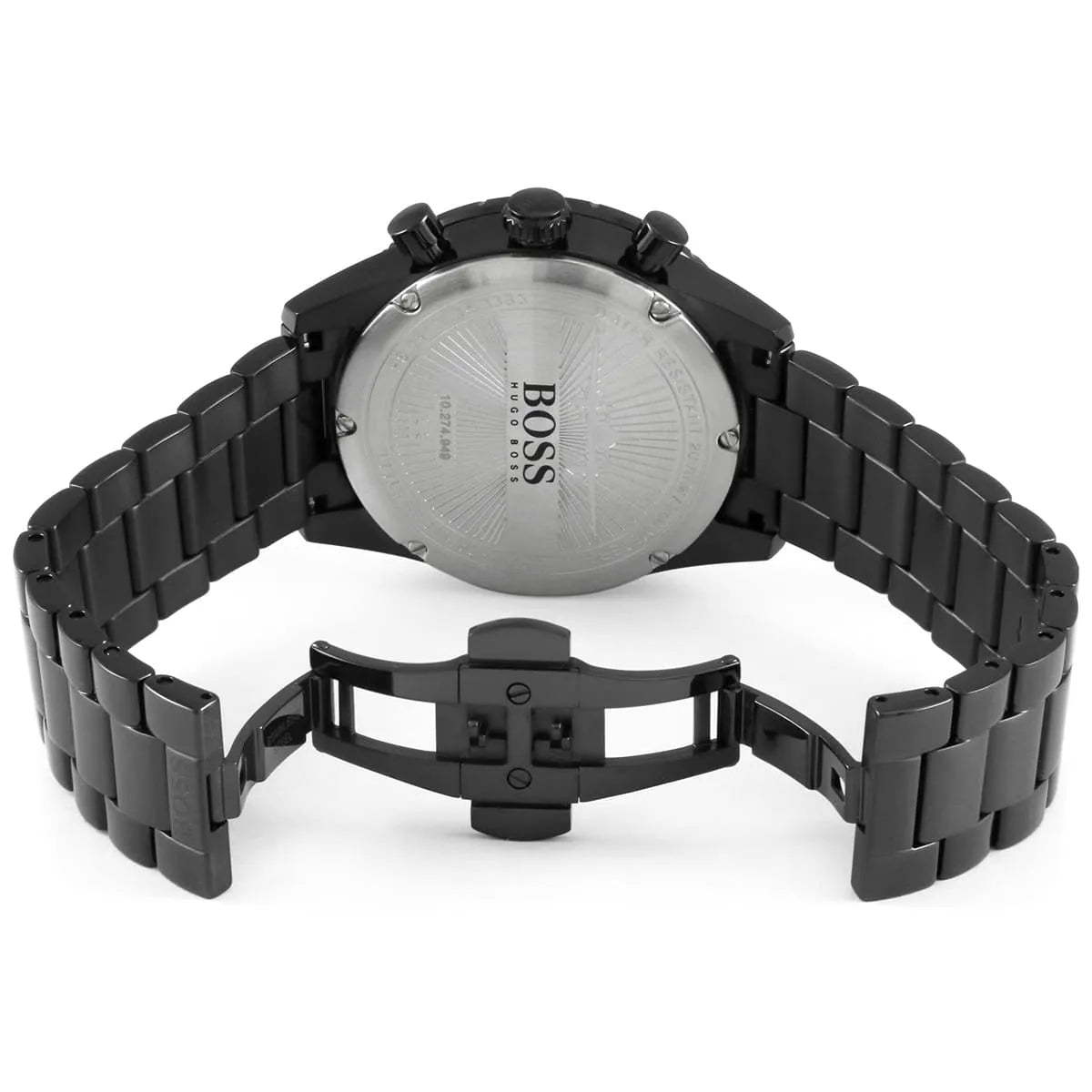 Hugo Boss Aero Mate 1513771 Black IP Chronograph Men's Watch