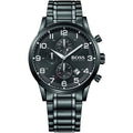 Hugo Boss Aeroliner 1513180 Black IP Stainless Steel Chronograph Watch