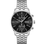 Hugo Boss Associate 1513869 Silver-Tone Black Dial Chronograph Men's Watch