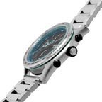 Hugo Boss Center Court 1514023 Silver-Tone Green Accents Chronograph Men's Watch