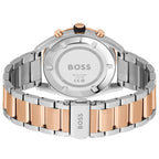 Hugo Boss Center Court 1514026 Two-Tone Silver Rose Gold Blue Dial Watch
