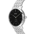 Hugo Boss Corporal 1513641 Silver-Tone Black Dial Men's Watch